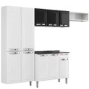 Ver mais imagens de Cozinha Itatiaia Rose Compacta 4 Pecas Preto e Gabinete Branco