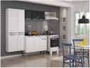 Ver imagem 1 de Cozinha Itatiaia Rose Compacta 4 Pecas Preto e Gabinete Branco