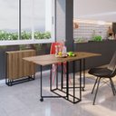 Ver imagem 1 de Mesa Dobrável Industrial 75x142cm P1003 Preto Mel