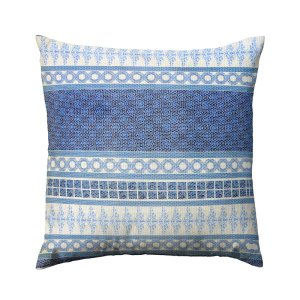 Capa de almofada VivaIN trama azul