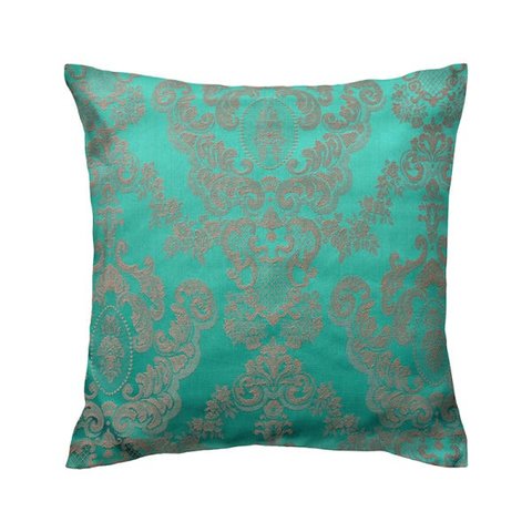 Capa de almofada VivaIN shantung tiffany com arabesco bege