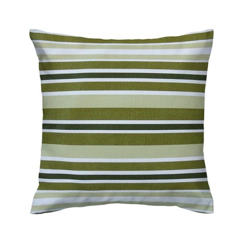 Capa de almofada VivaIN acquablock verde e branca