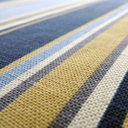 Ver imagem 2 de Capa de almofada VivaIN listrado azul e mostarda