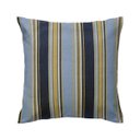 Ver imagem 1 de Capa de almofada VivaIN listrado azul e mostarda