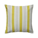 Ver imagem 1 de Capa de almofada VivaIN listrado cru com relevo verde