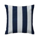 Ver imagem 1 de Capa de almofada VivaIN listrado marinho off white