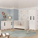 Ver imagem 1 de Quarto de Bebê Completo com Berço 3 em 1 para Colchão 130x60cm Liz Multimóveis Mp4563