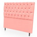 Ver imagem 5 de Cabeceira Estofada com Capitonê para Cama de Casal 140 Mirage Suede