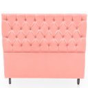 Ver imagem 1 de Cabeceira Estofada com Capitonê para Cama de Casal 140 Mirage Suede