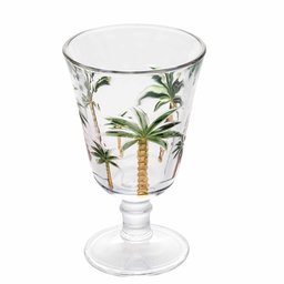 Cj Jarra 1,3 Litros C/6 Taças 240ml de Cristal Palm Hand Painting Lyor - 3