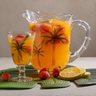 Cj Jarra 1,3 Litros C/6 Taças 240ml de Cristal Palm Hand Painting Lyor - 4