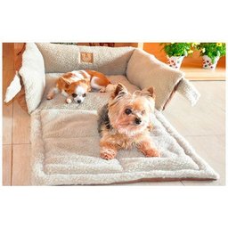 Cama para Cachorro e Gato Alasca Bichinho Chic Marrom:Medio - 1 Cama para Cachorro e Gato Alasca Bichinho Chic Marrom:Medio - 1