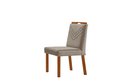 Ver imagem 3 de Conjunto Sala de Jantar Mesa Viena Madeira Maciça 140x80cm Tampo Retângular Vidro Off White com 4 Ca