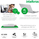 Ver imagem 6 de Adaptador Wireless Usb 3.0 Dual Band Wifi ACtion A1200 Intelbras