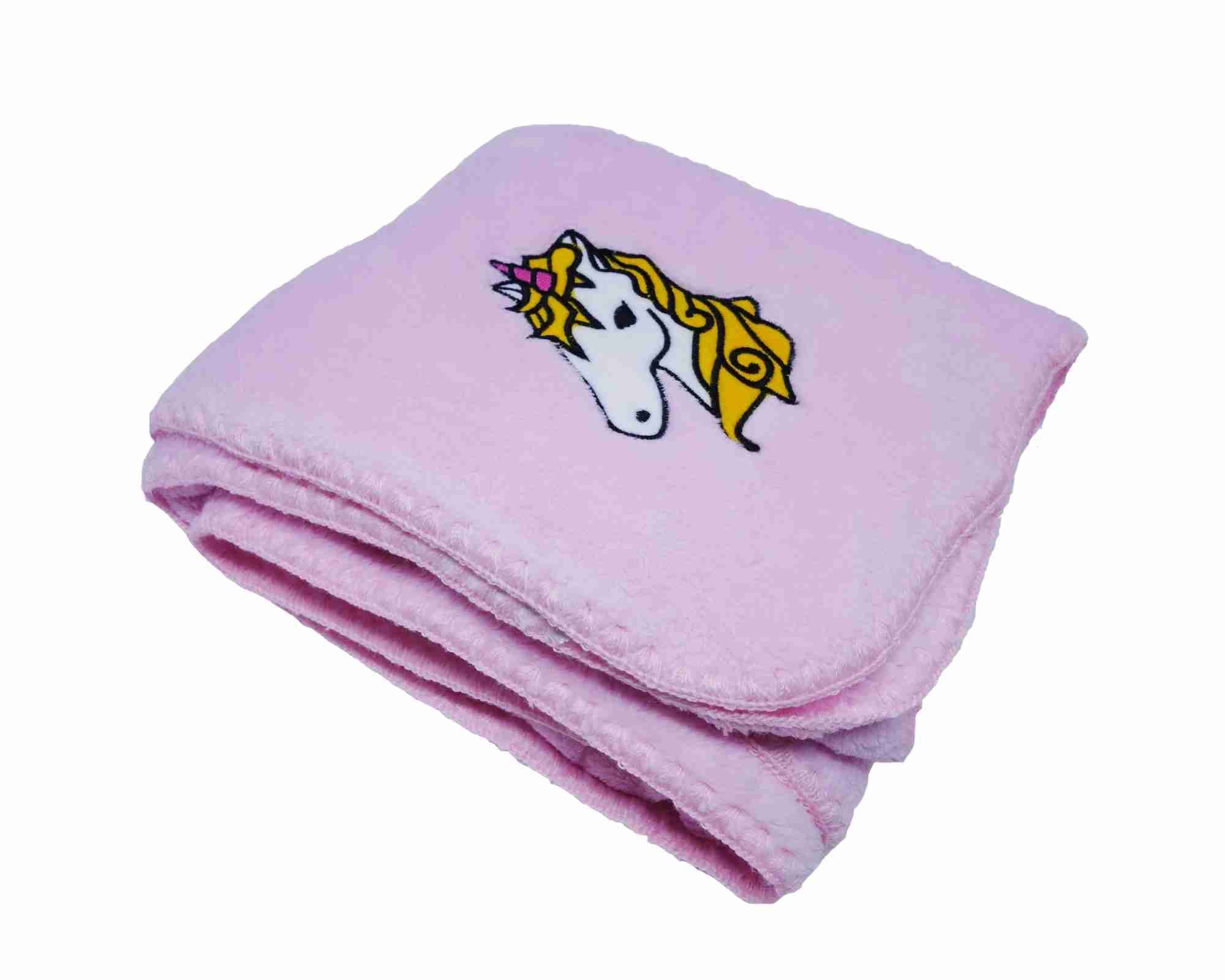 Cobertor Infantil Bordado Rosa Estampa Sortida Niazitex - 2