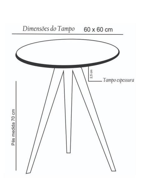 Mesinha Lateral Tripe Decorativa Lc Alta Vermelho - 3