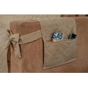 Ver imagem 2 de Kit Jogo Capa Para Sofá 2 E 3 Lugares Com Laço Bege