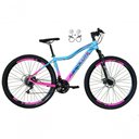 Ver imagem 1 de Bicicleta Feminina Aro 29 Absolute Hera 21v Alumínio Garfo Suspensão Azul-rosa 17