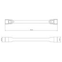 Ver imagem 2 de Chave de Roda 41x21mm Tramontina Master Corpo Forjado Aço Especial Cromado Furo para Manípulo