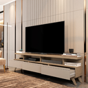Ver imagem 1 de Rack para Sala TV 70 Polegadas Vivare 1.8 Wood Moderno Cinza