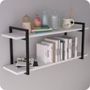 Ver imagem 1 de Prateleira Estilo Industrial P/ Quarto Parede GND PB 100cm