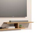 Ver imagem 5 de Painel de Tv Osiris Compacto com 3 Prateleira Tvs de até 32":branco