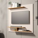 Ver imagem 1 de Painel de Tv Osiris Compacto com 3 Prateleira Tvs de até 32":branco