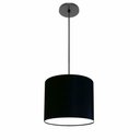 Ver imagem 1 de Lustre Luminária Pendente Vivare Free Lux Pe-4107pr Cúpula em Tecido 25x20cm