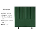 Ver imagem 4 de Cabeceira Estofada Cama Box Casal 140 Cm Mavie Suede:verde