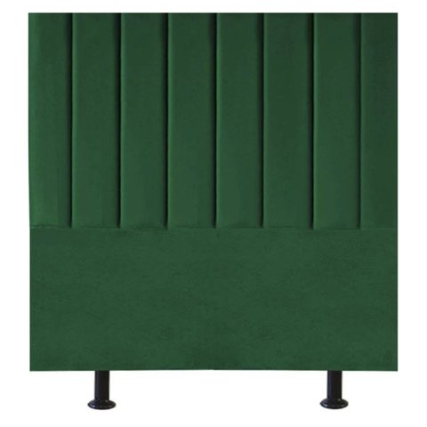 Cabeceira Estofada Cama Box Casal 140 Cm Mavie Suede:verde