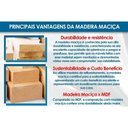 Ver imagem 6 de Conjunto: Mesa Sala Jantar Maldivas Tampo c/ Vidro Curvo 90cm+4 Cadeiras Dafne Madeira Naturale/Off