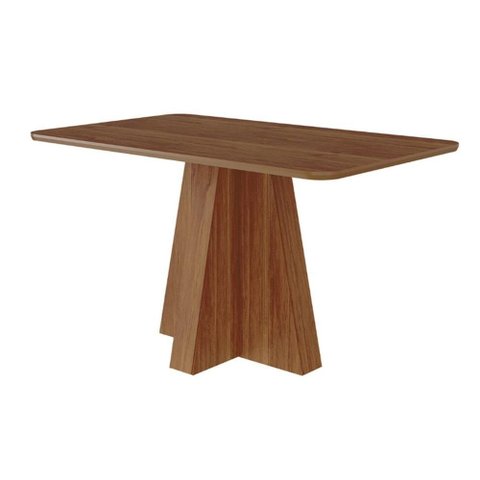 Mesa P/ Cozinha Maite C/ Tampo Madeirado 130x80cm Cinamomo - Cimol