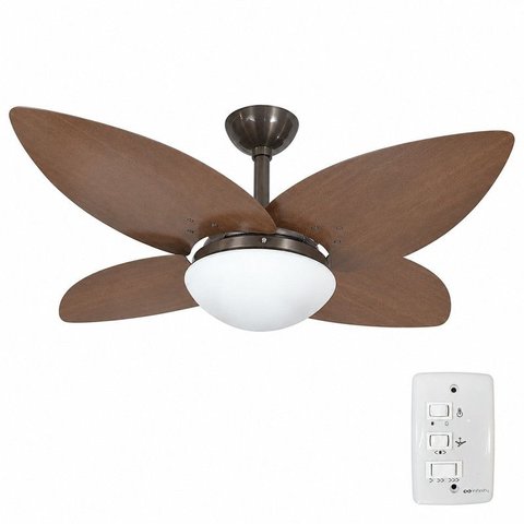 Ventilador Infinity Lótus 1025 4 Pás Tabaco com Chave