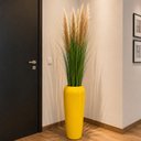 Ver imagem 1 de Vaso Decorativo Fibra de Vidro Florida P 65cm Amarelo Brilho Lindo Vaso
