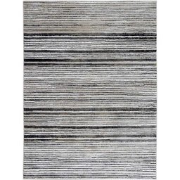 Tapete para Sala Santorini 1802 Cinza-Bege-Branco 2,00x2,50M - São Carlos - 2