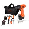 Kit Parafusadeira/Furadeira 3/8" 12V Vvr Bivolt Com 15 Acessórios e Bolsa CD121KA-BR Black+Decker - 2