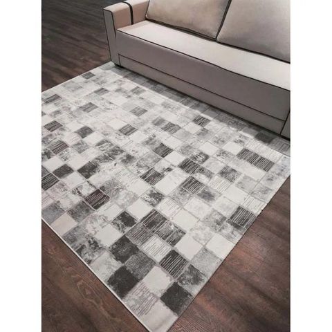 Tapete para Sala Majestic 09 Cinza 1,00x1,40M - Edantex