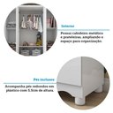Ver imagem 5 de Quarto de Bebê Completo Junior Uli 4 Portas 7 Gavetas 100% MDF Branco Brilho - Móveis Peroba