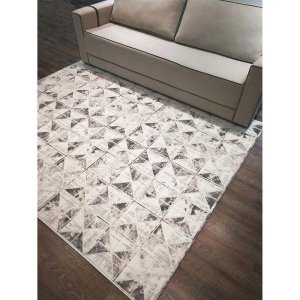 Tapete para Sala Majestic 02 Cinza 1,00x1,40M - Edantex
