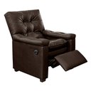 Ver imagem 2 de Poltrona do Papai Reclinável com Massagem Imperador Couro Facto Marrom - Sofa Store