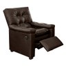 Poltrona do Papai Reclinável com Massagem Imperador Couro Facto Marrom - Sofa Store - 2
