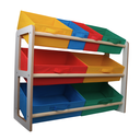 Ver imagem 3 de Organizador de Brinquedo Prateleira Infantil Colorido