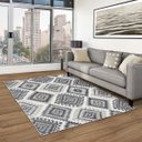 Ver imagem 1 de Tapete para Sala Santorini 5503 Cinza-Branco 2,50x3,00M - São Carlos