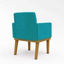Ver imagem 7 de Kit Sofá Namoradeira + Poltrona Reforçada Azul Turquesa