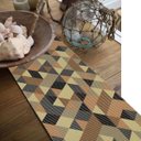 Ver imagem 2 de Passadeira Antiderrapante Tropical 43cm X 1,30m Triângulos Color Kapazi