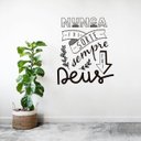 Ver imagem 1 de Adesivo de Parede Nunca Foi Sorte 60x60cm