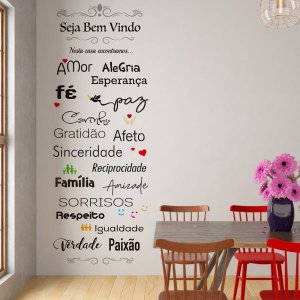 Adesivo de Parede Seja Bem Vindo 1 60x161cm