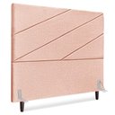 Ver imagem 1 de Cabeceira Queen 160 Cm com Frame Cristal Linho Rose Artte Rose