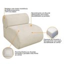 Ver imagem 5 de Poltrona Decorativa Orgânica Virgínia Bouclé - Doce Sonho Móveis Bege