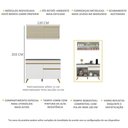 Ver imagem 4 de Cozinha Compacta 2 Pç C/ Armário e Balcão Mp3688 Veneza Gw Multimóveis Branca